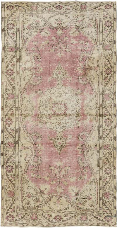 Vintage Turkish Hand-Knotted Rug - 5' 2" x 9' 10" (62" x 118")