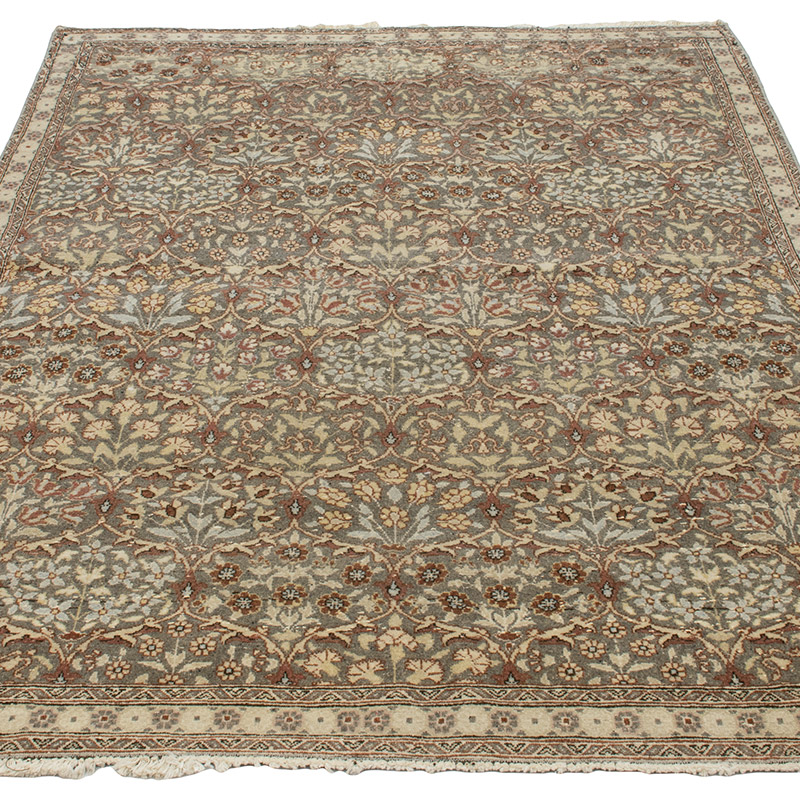 Vintage Turkish Hand-Knotted Rug - 3' 11" x 5' 9" (47" x 69") - K0092612