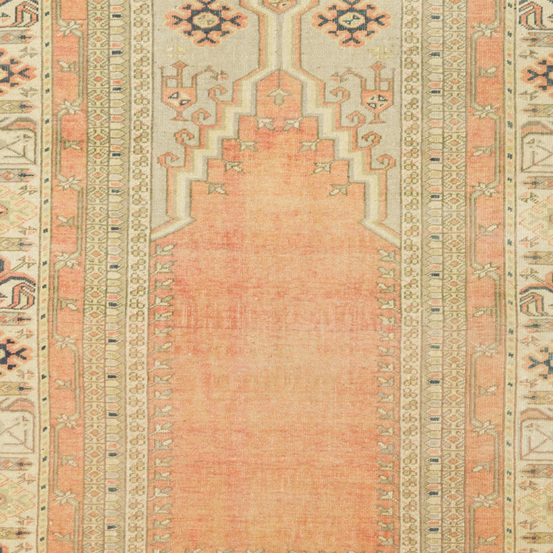 Vintage Turkish Hand-Knotted Rug - 3' 4" x 6'  (40" x 72") - K0092614