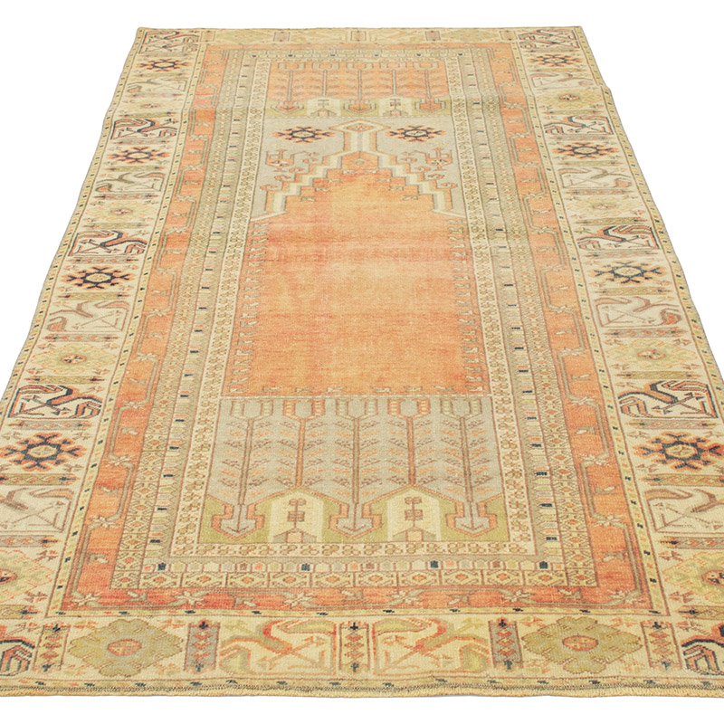 Vintage Turkish Hand-Knotted Rug - 3' 4" x 6'  (40" x 72") - K0092614