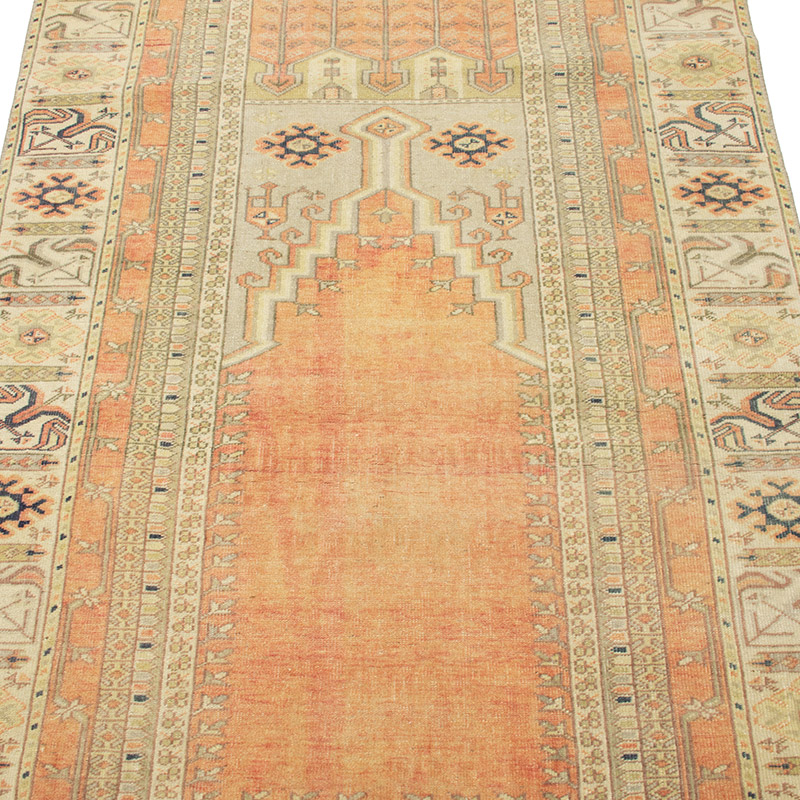 Vintage Turkish Hand-Knotted Rug - 3' 4" x 6'  (40" x 72") - K0092614