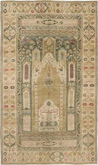 Vintage Turkish Hand-Knotted Rug - 4' 9" x 8'  (57" x 96")