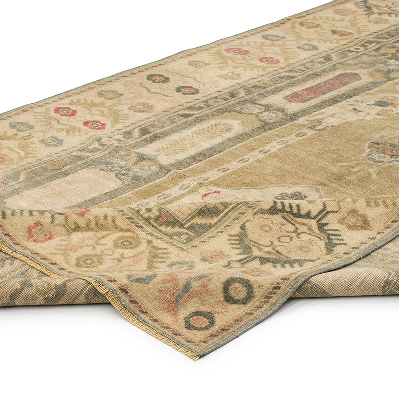 Vintage Turkish Hand-Knotted Rug - 4' 9" x 8'  (57" x 96") - K0092615