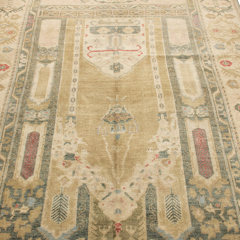 Vintage Turkish Hand-Knotted Rug - 4' 9" x 8'  (57" x 96") - K0092615