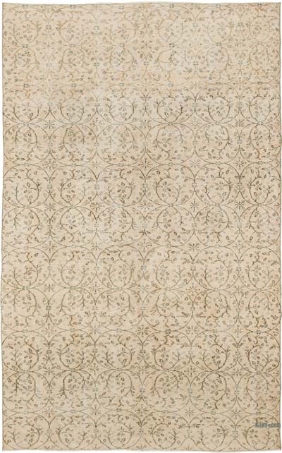 Vintage Turkish Hand-Knotted Rug - 5' 7" x 8' 11" (67" x 107")