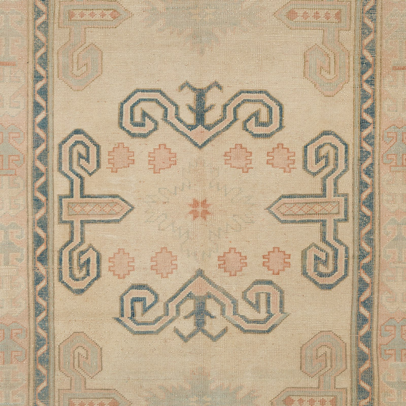 Alfombra Vintage Turca Anudada a Mano - 143 cm x 207 cm - K0092618