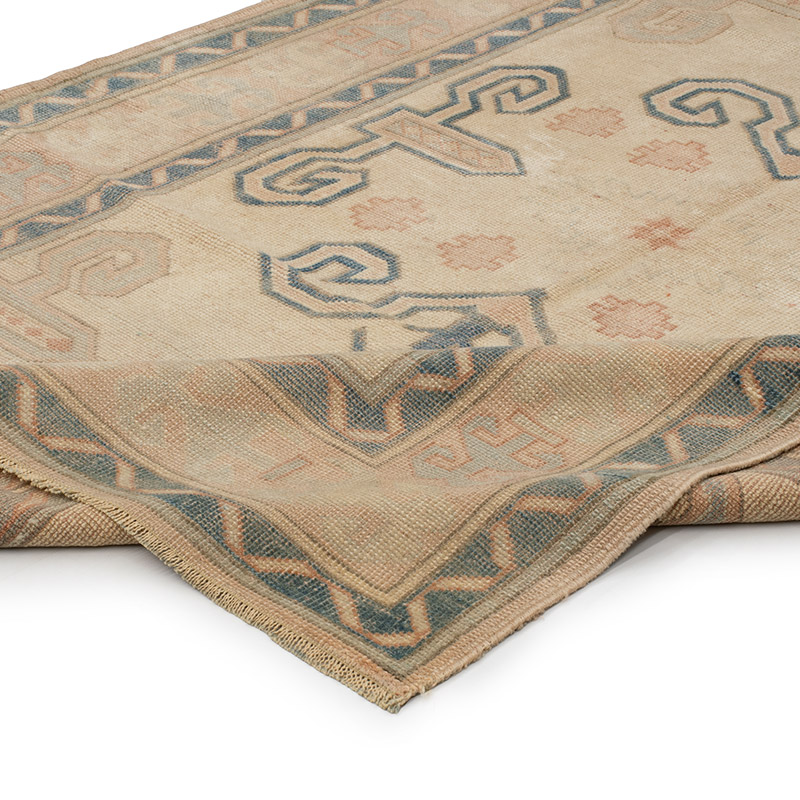 Alfombra Vintage Turca Anudada a Mano - 143 cm x 207 cm - K0092618