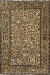 Vintage Turkish Hand-Knotted Rug - 3' 10" x 5' 8" (46" x 68")