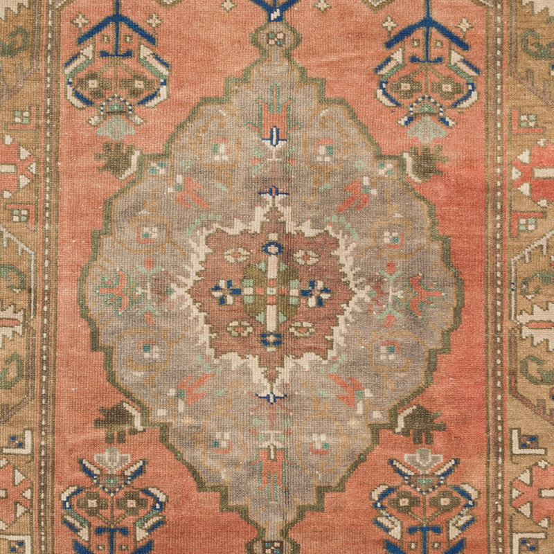 El Dokuma Vintage Halı - 105 cm x 211 cm - K0092620