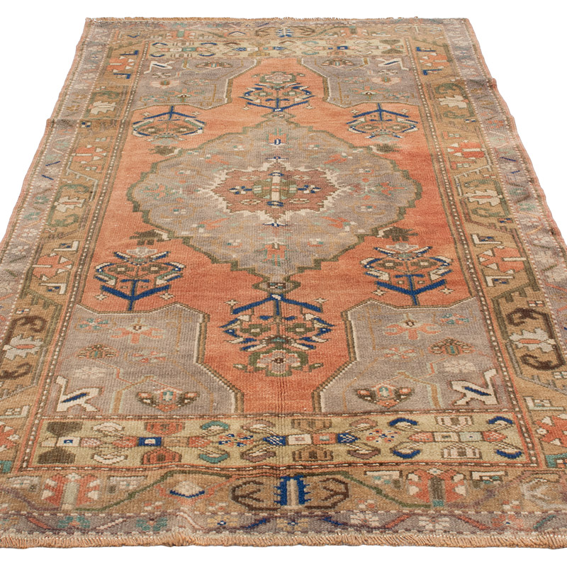 El Dokuma Vintage Halı - 105 cm x 211 cm - K0092620