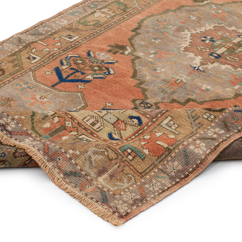 El Dokuma Vintage Halı - 105 cm x 211 cm - K0092620
