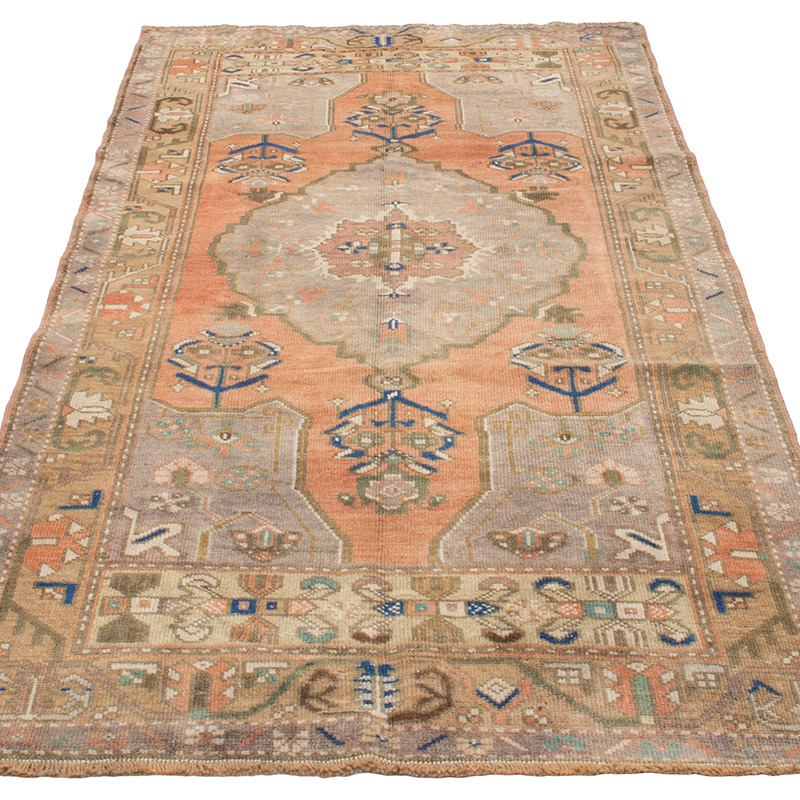 El Dokuma Vintage Halı - 105 cm x 211 cm - K0092620