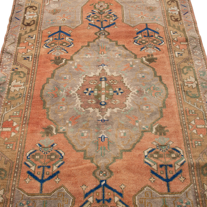 El Dokuma Vintage Halı - 105 cm x 211 cm - K0092620