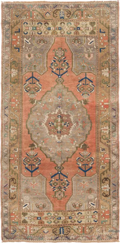 Vintage Turkish Hand-Knotted Rug - 3' 5" x 6' 11" (41" x 83")