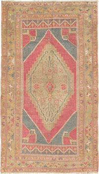 El Dokuma Vintage Halı - 123 cm x 210 cm
