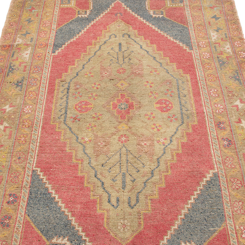 El Dokuma Vintage Halı - 123 cm x 210 cm - K0092621