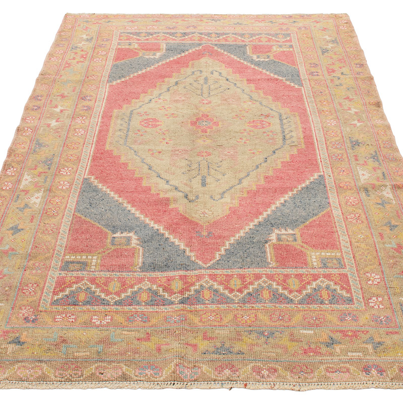 El Dokuma Vintage Halı - 123 cm x 210 cm - K0092621