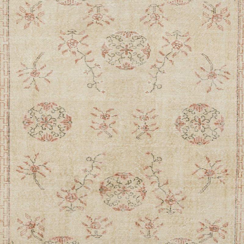 Vintage Turkish Hand-Knotted Rug - 6' 3" x 9' 9" (75" x 117") - K0092622