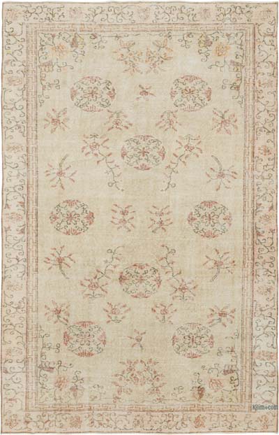 El Dokuma Vintage Halı - 190 cm x 296 cm