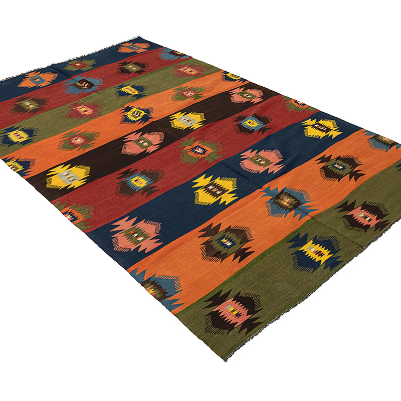 Alfombra Vintage Manastir Kilim - 135 cm x 222 cm - K0092625