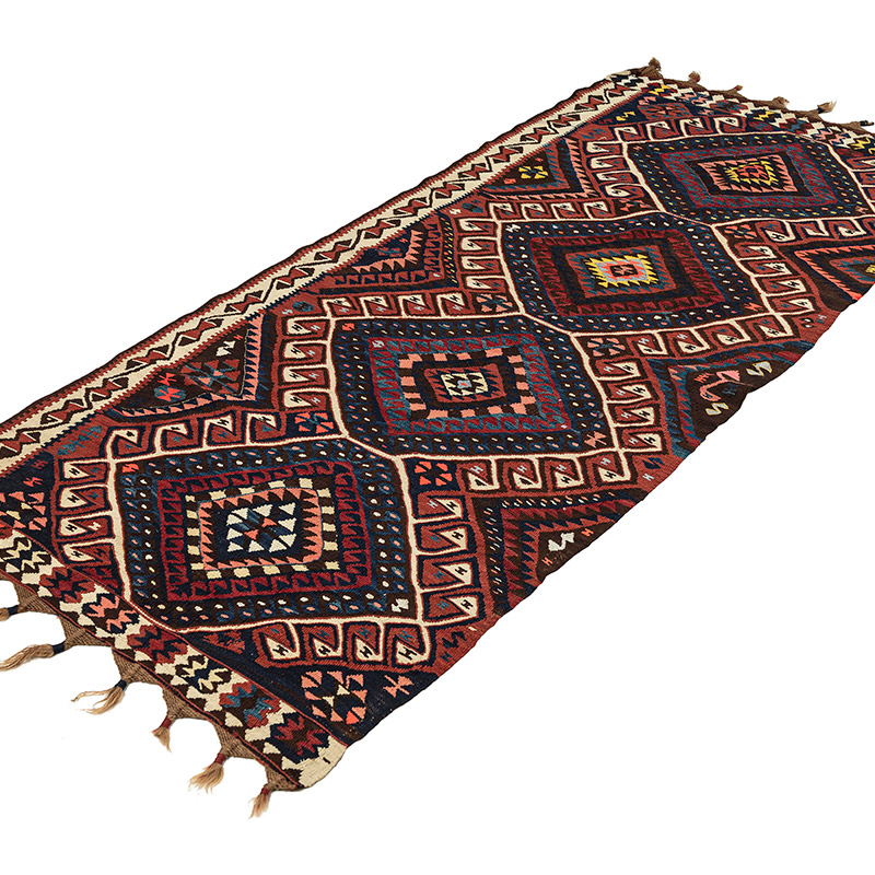 Vintage Van Kilim Runner - 3' 3" x 7'  (39" x 84") - K0092626