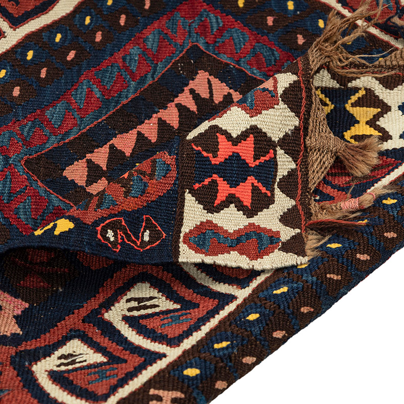 Vintage Van Kilim Runner - 3' 3" x 7'  (39" x 84") - K0092626
