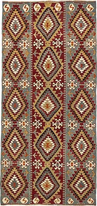 Vintage Esme Kilim Rug - 4' 5" x 9' 6" (53" x 114")
