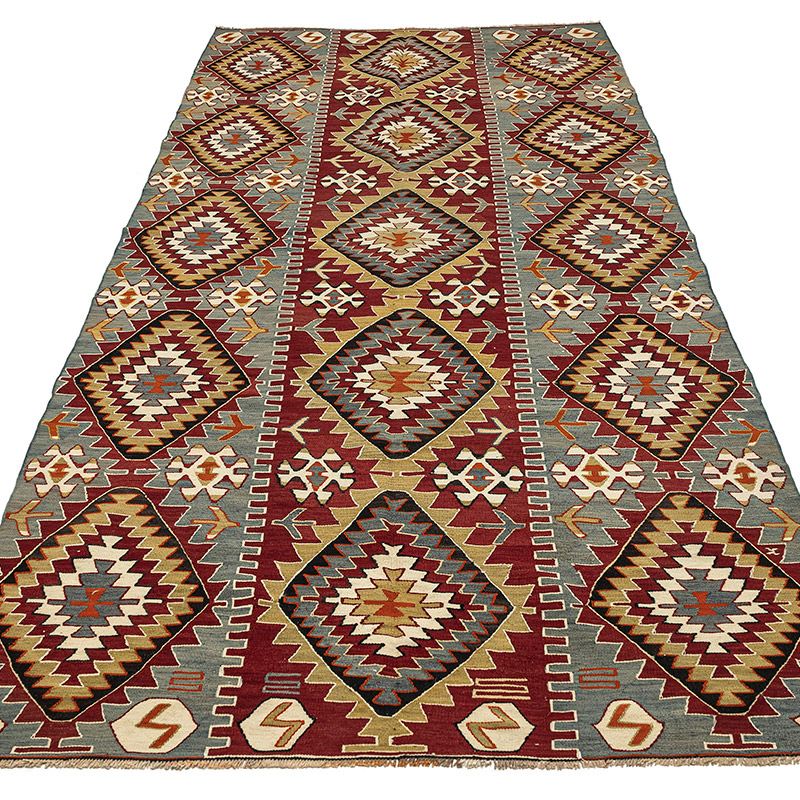 Alfombra Vintage Esme Kilim - 134 cm x 289 cm - K0092630