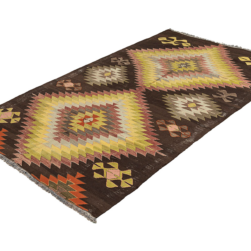 Vintage Konya Kilim Rug - 4' 9" x 7' 9" (57" x 93") - K0092631