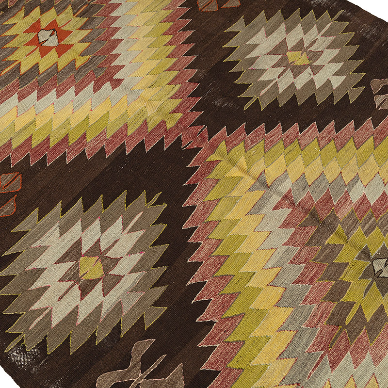 Vintage Konya Kilim Rug - 4' 9" x 7' 9" (57" x 93") - K0092631