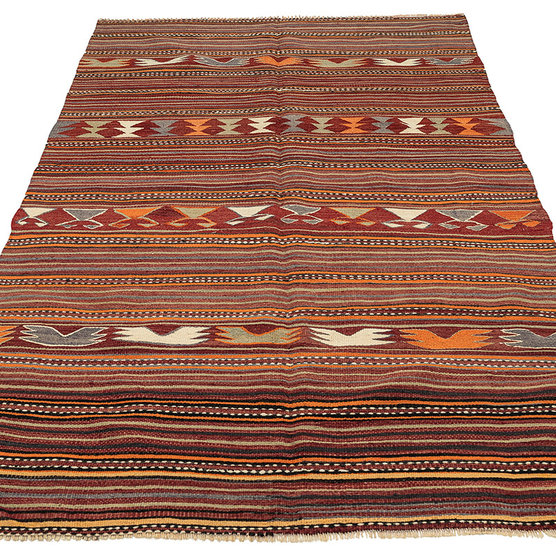 Alfombra Konya Kilim Vintage - 129 cm x 210 cm - K0092633