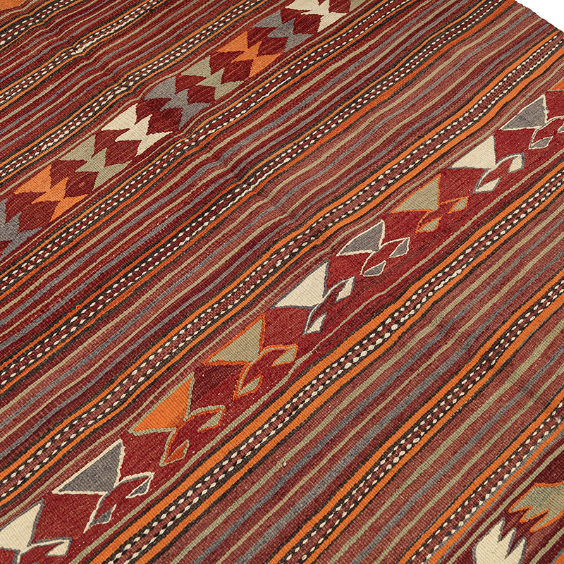 Alfombra Konya Kilim Vintage - 129 cm x 210 cm - K0092633