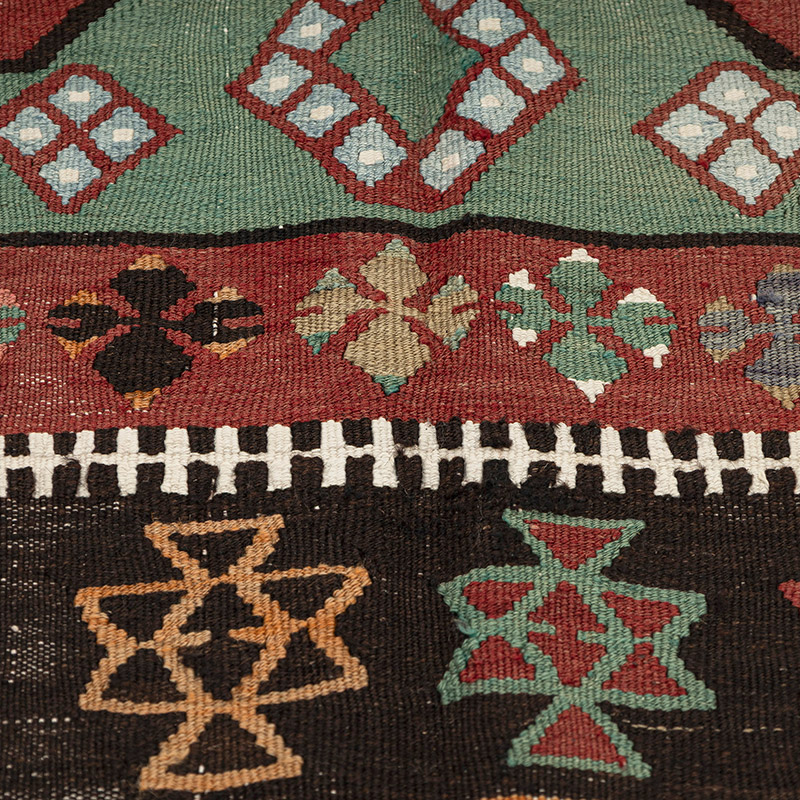 Alfombra Vintage Corum Kilim - 144 cm x 218 cm - K0092634