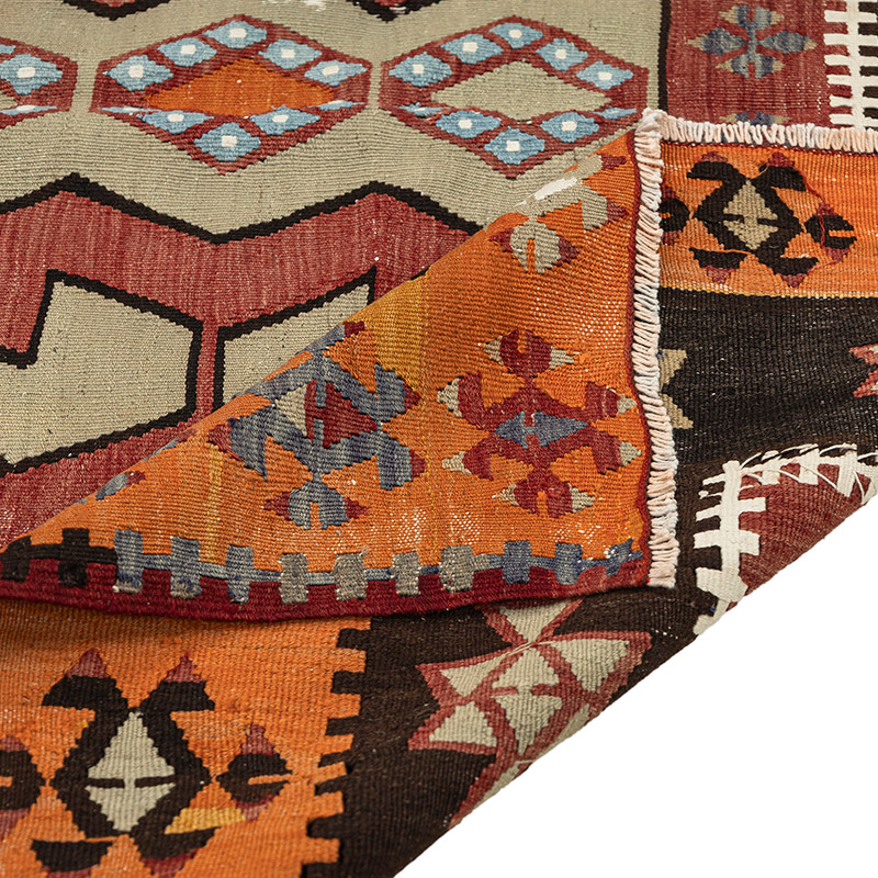 Alfombra Vintage Corum Kilim - 144 cm x 218 cm - K0092634