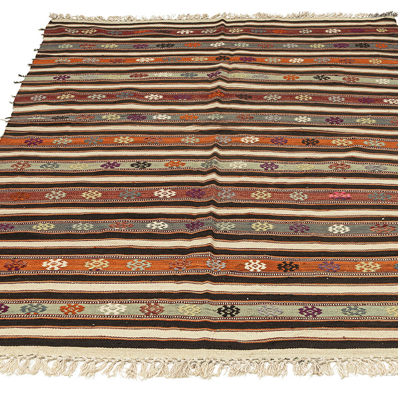 Vintage Balikesir Kilim Rug - K0092637