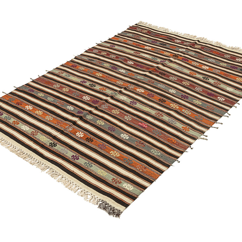 Vintage Balikesir Kilim Rug - K0092637