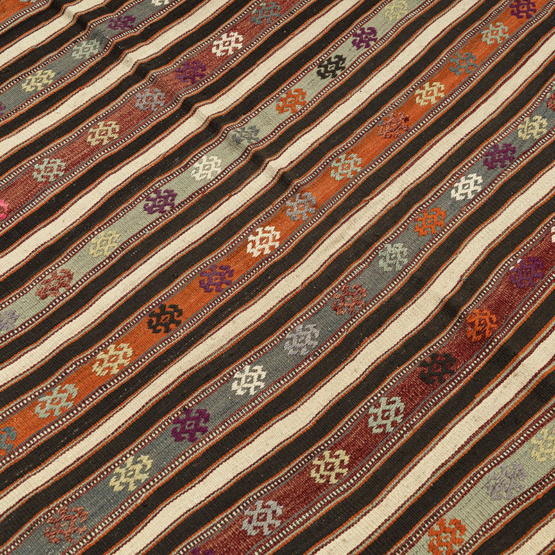 Vintage Balikesir Kilim Rug - K0092637