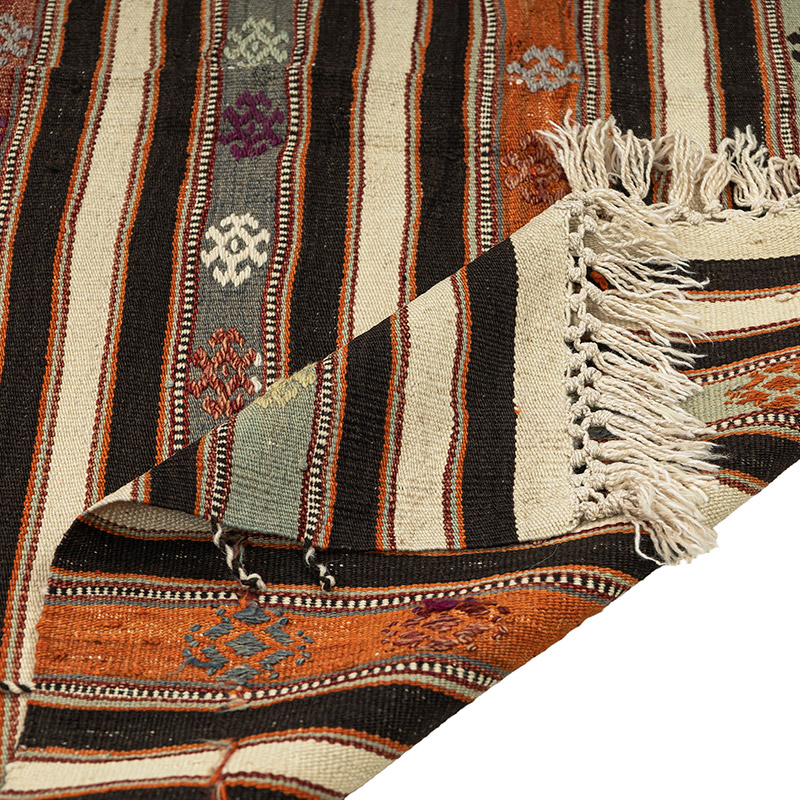 Vintage Balikesir Kilim Rug - K0092637