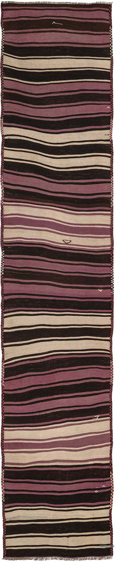 Corredor Vintage Malatya Kilim - 86 cm x 419 cm