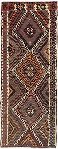 Vintage Van Kilim Runner - 2' 11" x 8' 2" (35" x 98")