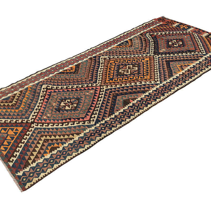 Vintage Van Kilim Runner - 2' 11" x 8' 2" (35" x 98") - K0092647
