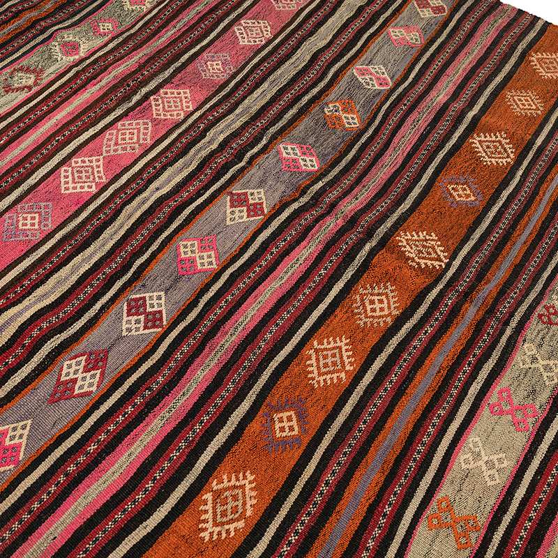 Alfombra Vintage Denizli Kilim - 192 cm x 260 cm - K0092652