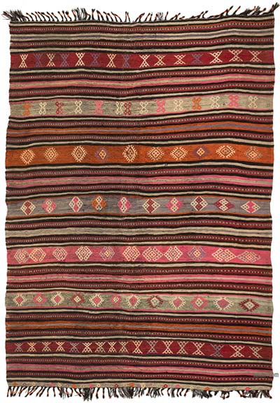 Alfombra Vintage Denizli Kilim - 192 cm x 260 cm