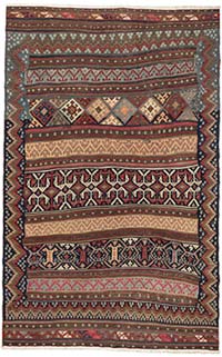 Alfombra Vintage Hakkari Kilim