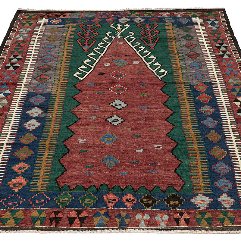 Vintage Konya Obruk Kilim Rug - K0092659