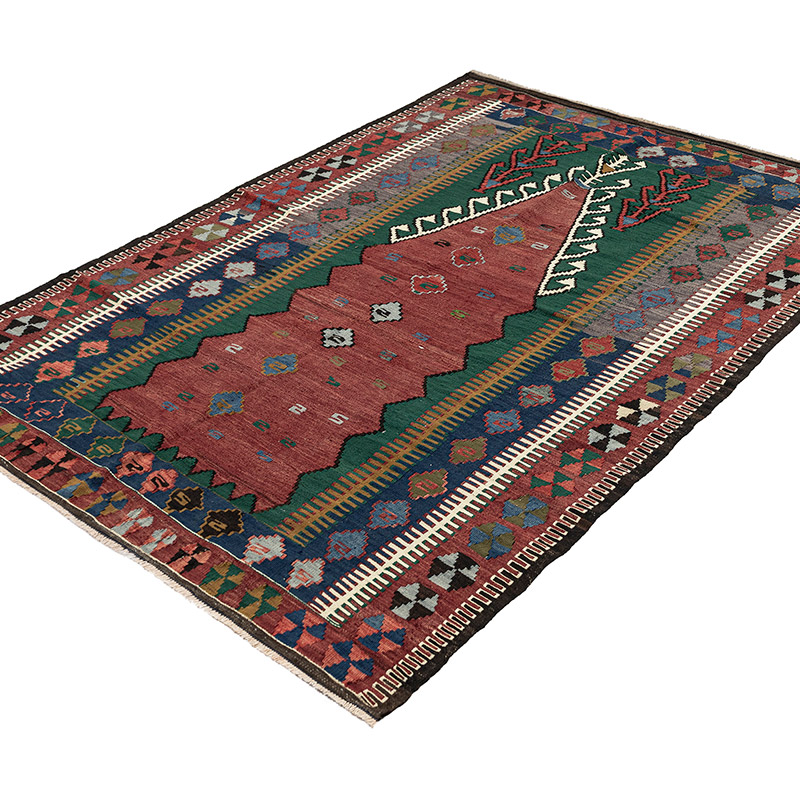 Vintage Konya Obruk Kilim Rug - K0092659