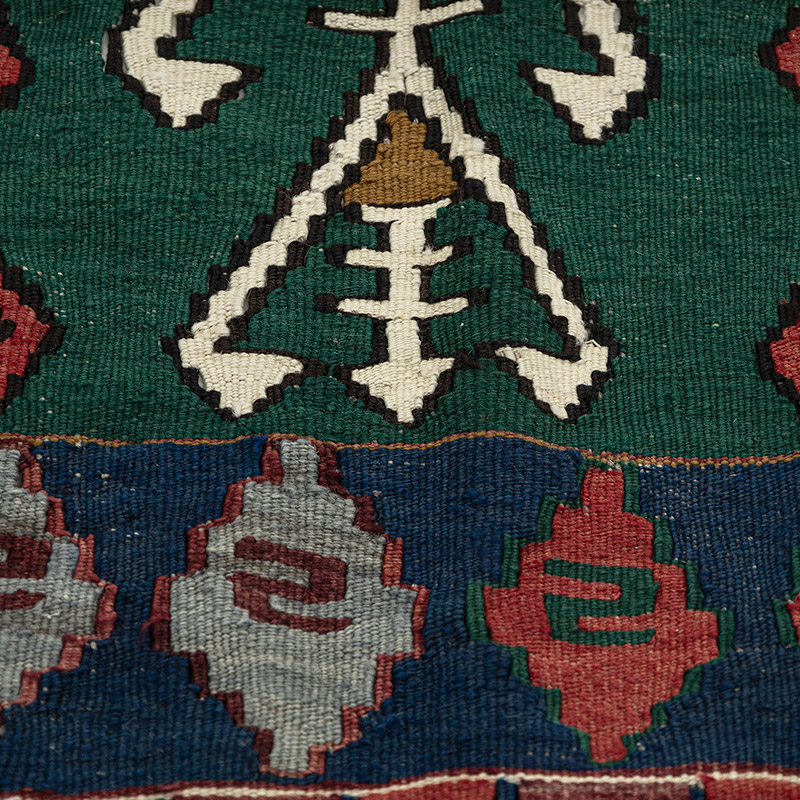 Vintage Konya Obruk Kilim Rug - K0092659
