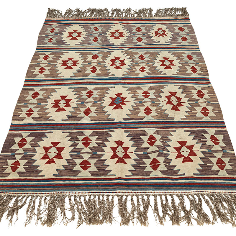 Vintage Oushak Kilim Rug - 3' 10" x 5' 7" (46" x 67") - K0092661
