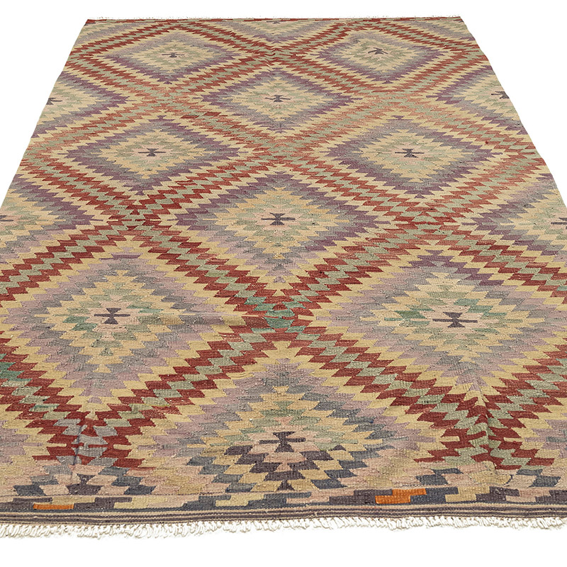 Alfombra Vintage Afyon Kilim - 158 cm x 257 cm - K0092662