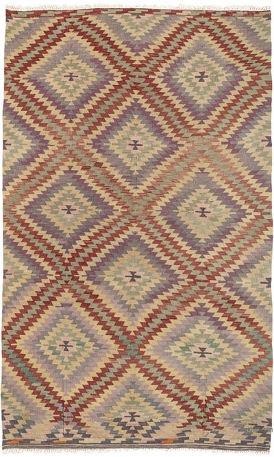 Alfombra Vintage Afyon Kilim - 158 cm x 257 cm